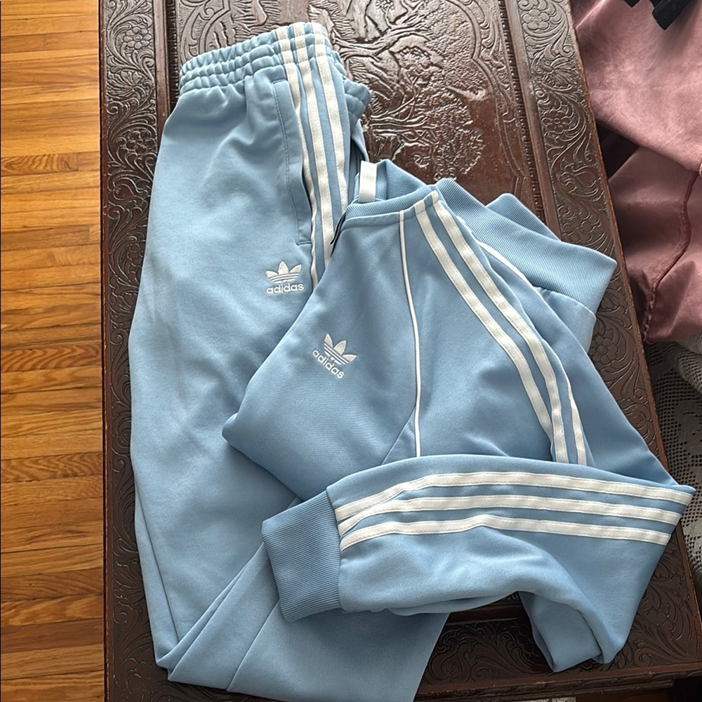 Adidas Blue Tracksuit Bottoms